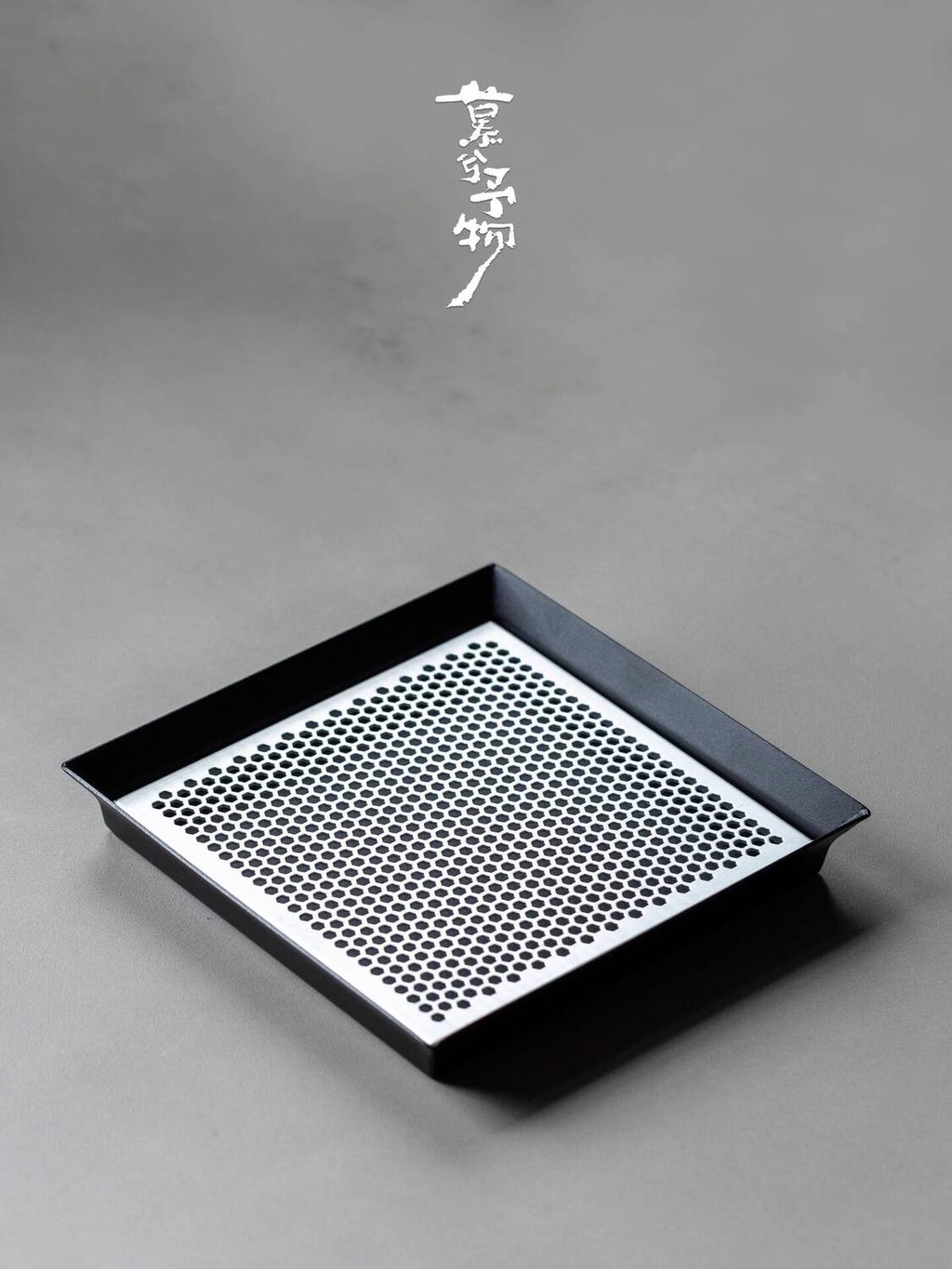 [ Giá SIÊU RẺ ] Khay nhôm trắng nghệ thuật sắt Muxi, sử dụng tại nhà, hình vuông nhỏ, pha khô cho m