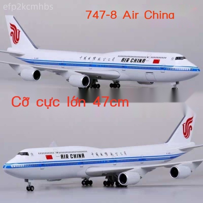 [SIÊU HOT 2026] Boeing747-8Mô hình máy bay của Air China, Korean Air, Lufthansa, Kuwait47cm Mô hình