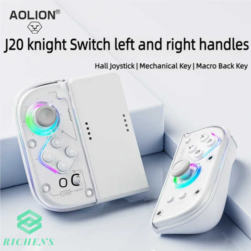 Tay cầm không dây Aolion J20 Knight với cần điều khiển Hall trái và phải Hàng chính hãng 100% 12BH