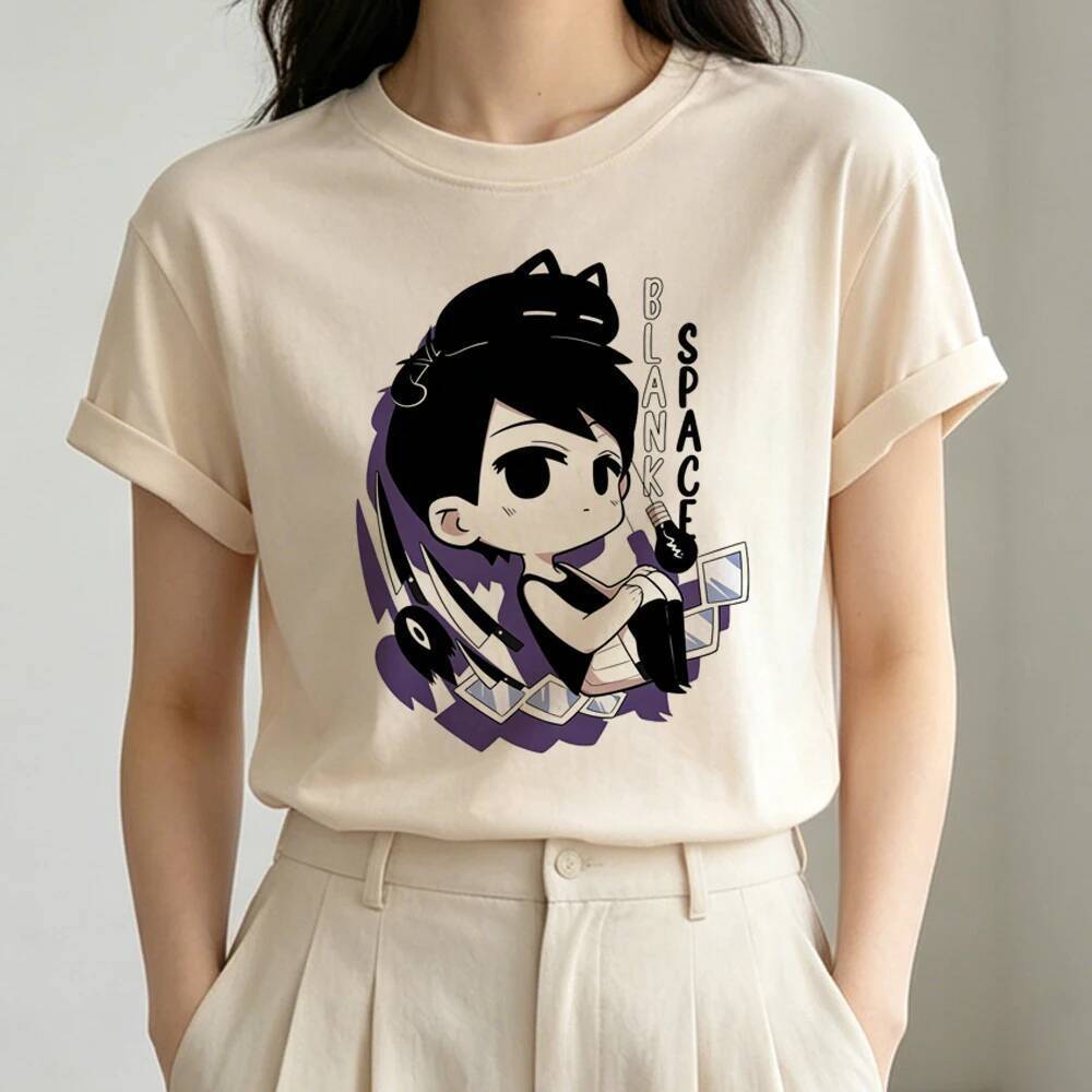 Omori áo thun nữ grunge Psychedelic kawaii thay thế áo thun đồ họa nhật bản Psychedelic dạo phố