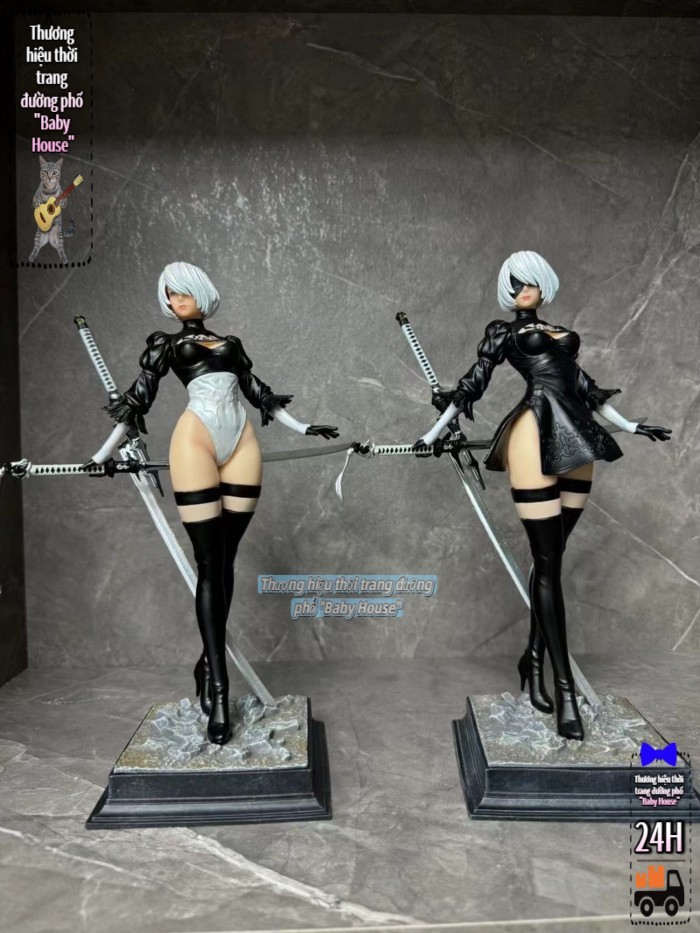 Cơ Khí Kỷ Nguyên Nier 2B cos cô gái xinh đẹp hai chiều chất lượng cao tượng anime hình mẫu 2b Nier