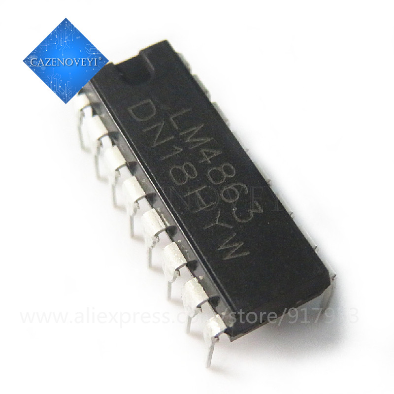 10 Mảnh LM4863D LM4863N LM4863P LM4863 DIP16 IC khuếch đại âm thanh hai chiều Còn hàng