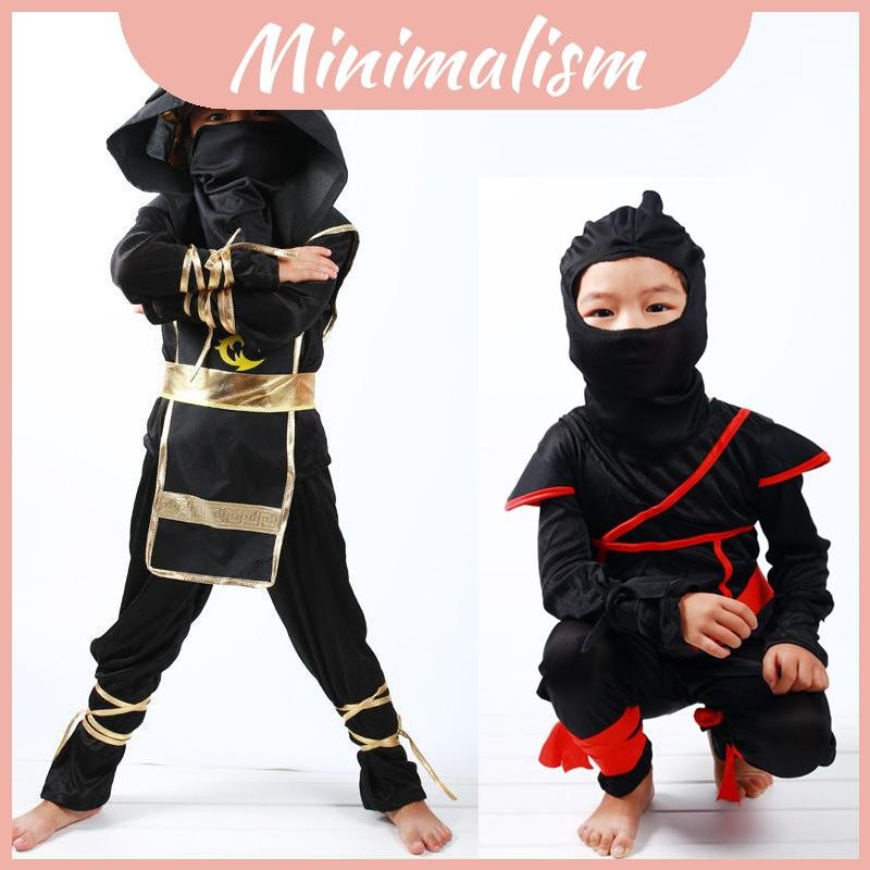 Chất Liệu Bé Trai Mềm Mại Trẻ Em Ninja Assassin Samurai Trang Phục Mùa Hè Xuân Thu