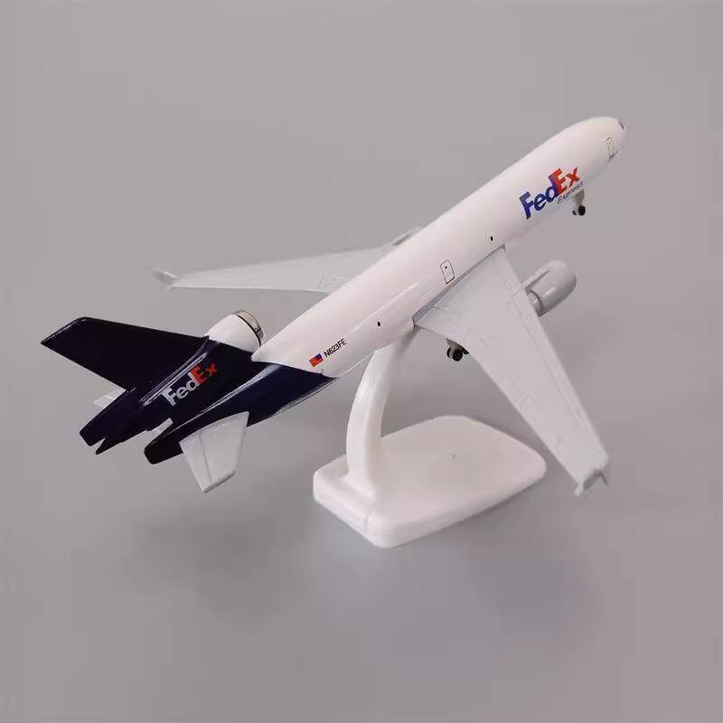 ( rẻ mà chất lượng) Mô hình DC10 có chân đáp 20cm, máy bay vận chuyển FedEx, mô phỏng hợp kim McDon