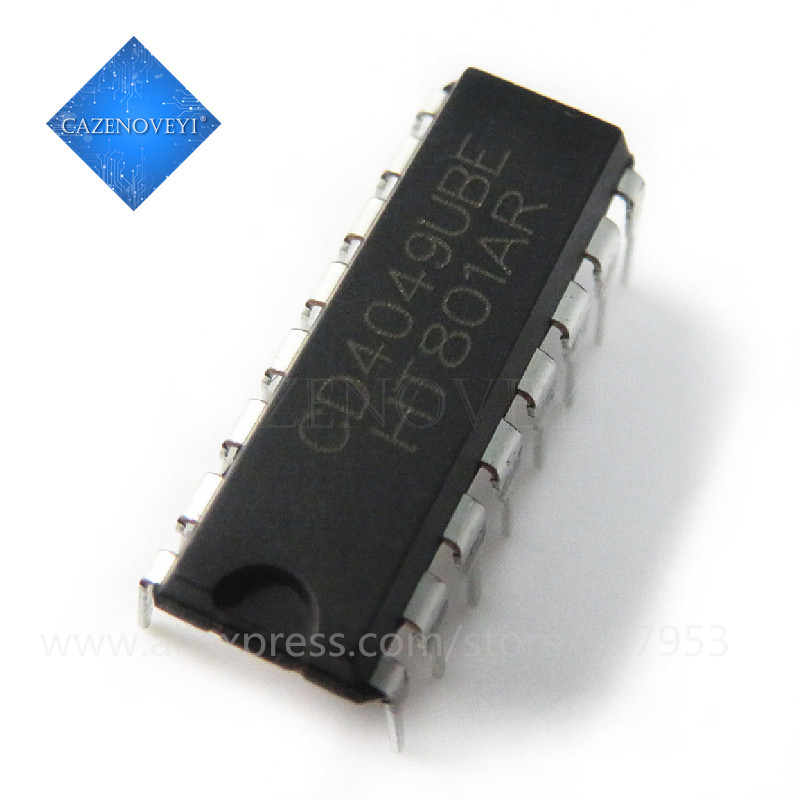 10 Mảnh CD4049UBE CD4049BE CD4049 DIP-16 DIP 4049BE Mới Ban Đầu Chip IC