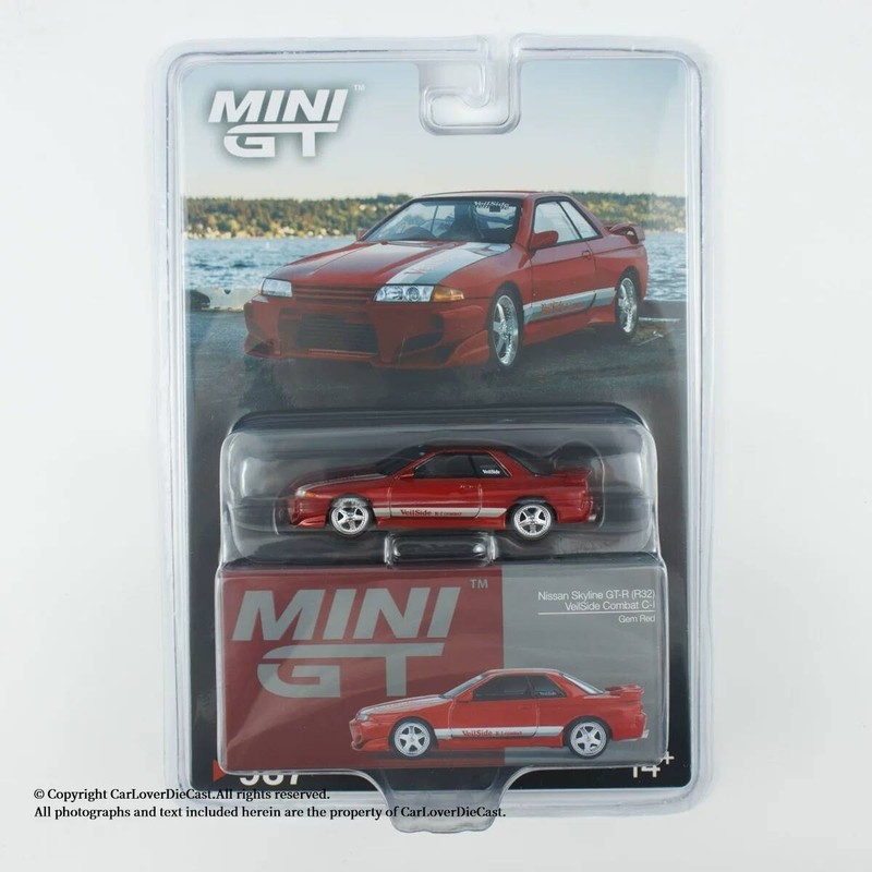 MINI GT 1: 64 #987 Mẫu xe hợp kim đỏ Skyline GTR R32