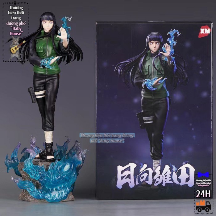 Julang thần cửa hình Hinata tay mô hình Naruto đồ trang trí Hinata anime gk tượng ngoại vi GK