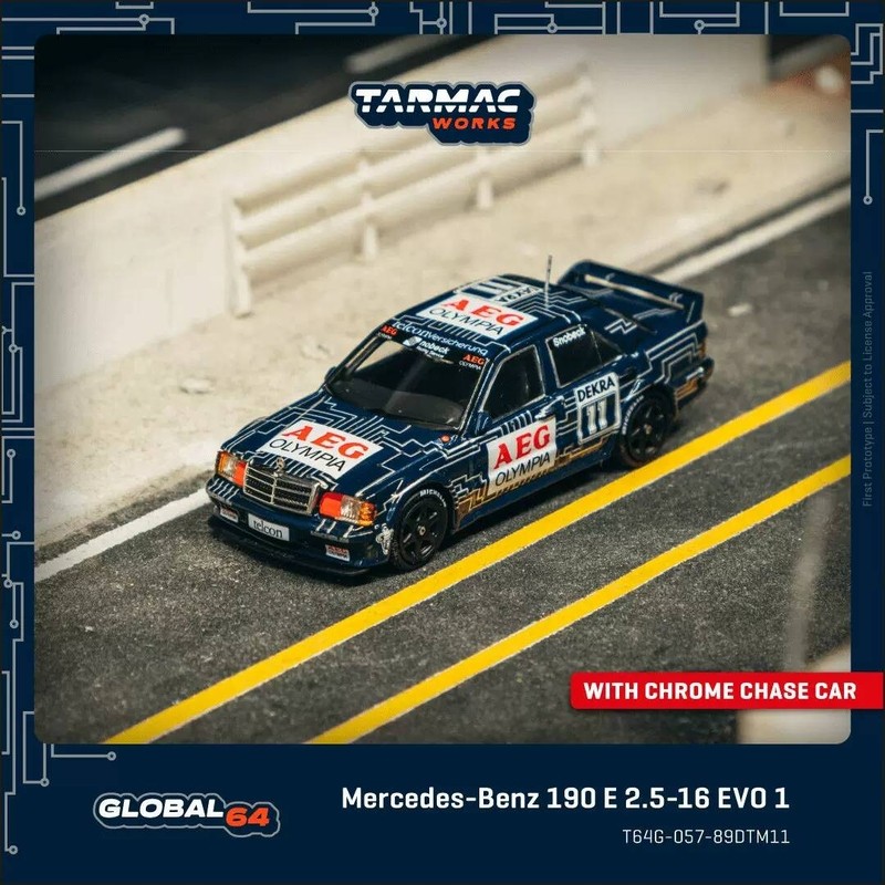 TW 1: 64 Mẫu xe hợp kim Mercedes-Benz Merces-Benz 190E