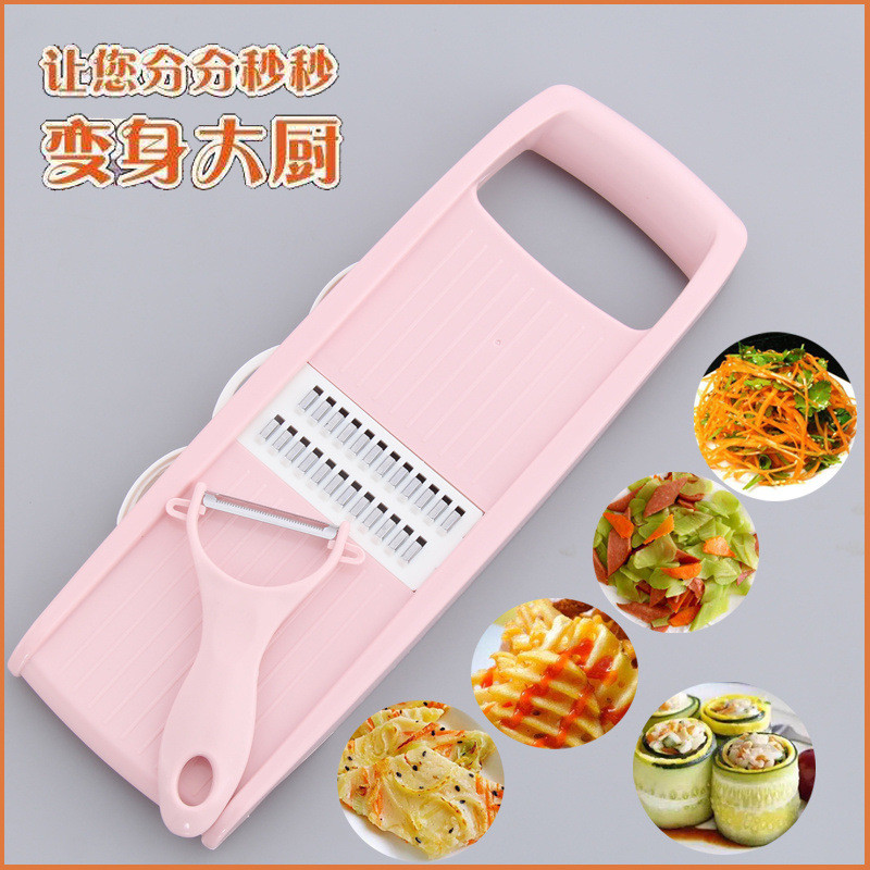 Đa Năng Rau Cắt Grater Grater Grater Máy Hủy Khoai Tây Hộ Gia Đình Bảo Vệ Tay Paring Dao Nhà Bếp