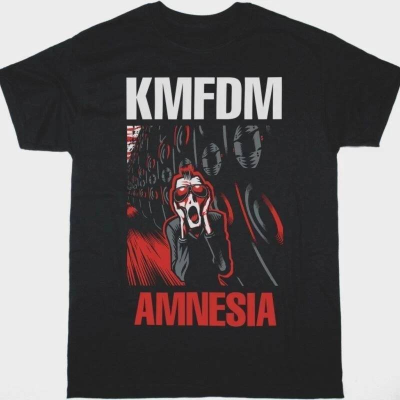 KMFDM Ban Nhạc AMNESIA Album Cotton Graphic Tee Quà Tặng Cho Quạt Áo Nam Áo