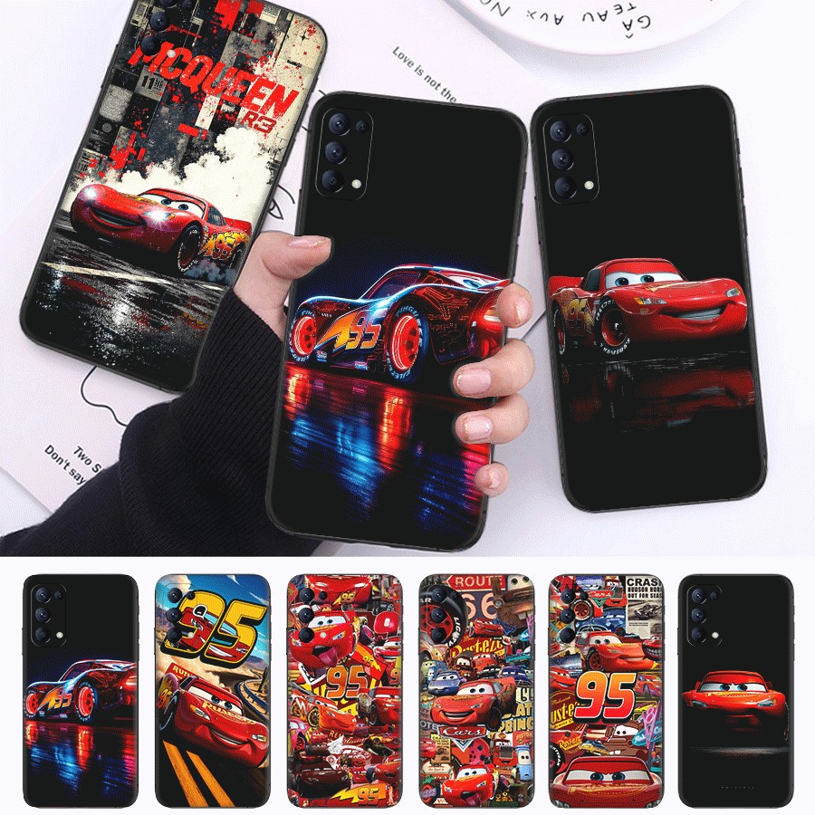 Dành Cho Realme 8S 8i 9i 9 10 Pro Plus 12 12X Vỏ Điện Thoại TPU Vỏ Mềm Bảo Vệ ZA1 LIGHTING MCQUEEN