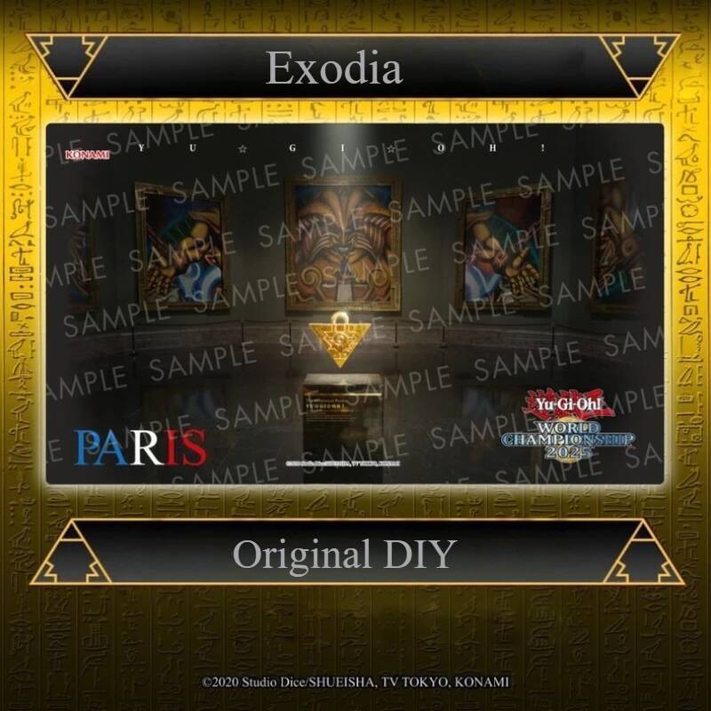 Yu-Gi-Oh Giải vô địch thế giới 2025 Exodia Play Mat Yugioh TCG OCG Trading Card Game Mat Miếng lót c