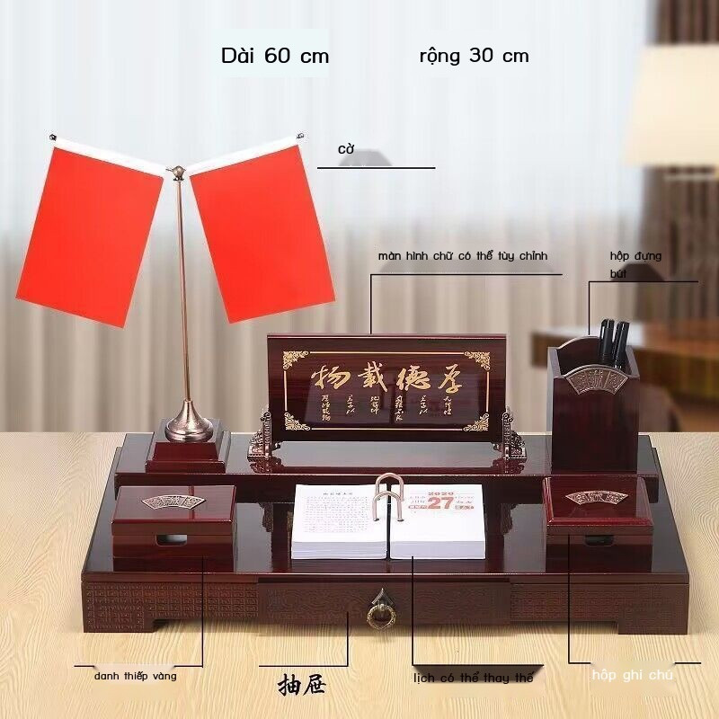 [GIÁ SỈ]  Senior Office Ornaments Boss Storage Pen Holder Creative New E-commerce Multi-functional