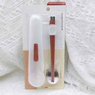 [SALE] Bộ đồ ăn di động Keman Duo với đũa, thìa hộp cho du lịch ngoài trời cao cấp, sinh viên và tr
