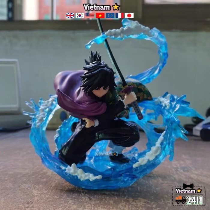Anime Demon Slayer: Kimetsu no Yaiba Tanjiro ZERO món quà trang trí Tomioka Giyuu thở mô hình đóng