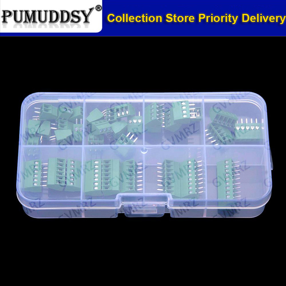 35 Chiếc KF128 2P 3P 4P 8P 10P Vít Có Ren Đầu Nối Đầu Cuối 2.54MM Sân