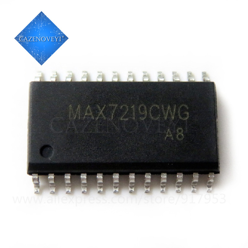 10 Mảnh MAX7219CWG MAX7219EWG MAX7219 SOP24 LED hiển thị chip điều khiển