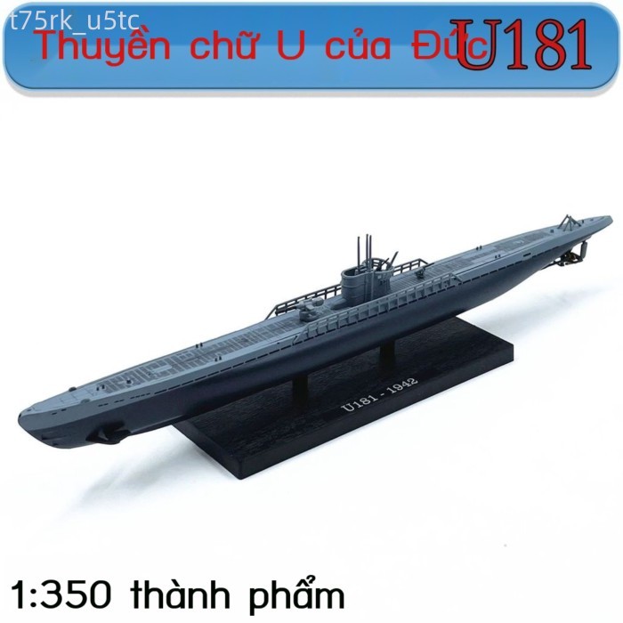 ( rẻ mà chất lượng) 1:350Đức U Mô hình tàu ngầm U181Mô hình trang trí kim loại hợp kim Wolf Pack, k