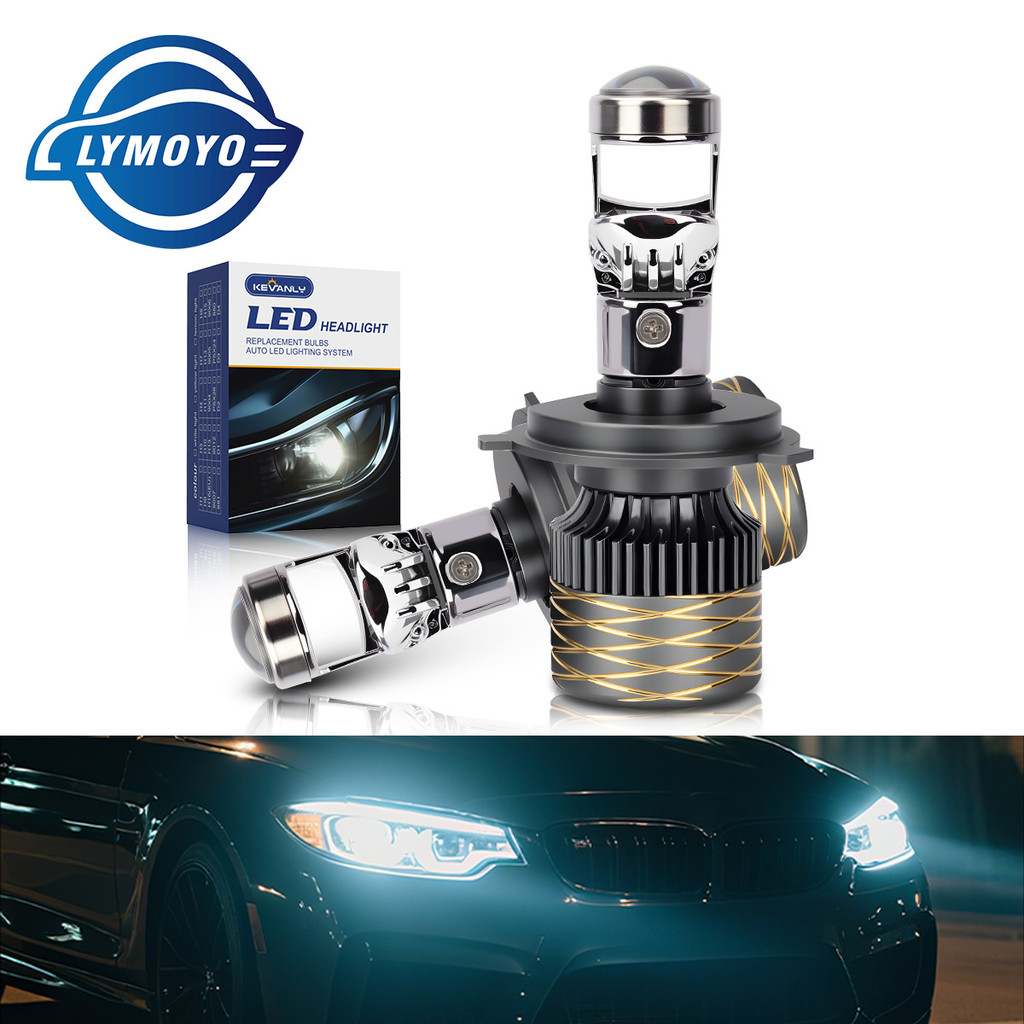 2 Chiếc Xe H4 Đèn Pha LED H11 Đèn Pha LED 100W Đèn Sương Mù Ô Tô H11 LED Sương Mù Ống Kính Độ Sáng C