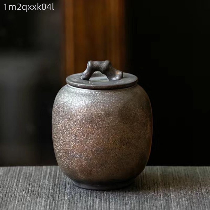 (HÀNG HOT) Hũ đựng trà kiểu Nhật, hũ đựng trà gốm sứ xanh mini được nung thủ công, hũ đựng trà nhỏ