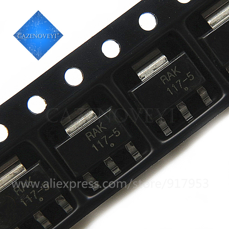 10 Mảnh NCP1117ST50T3G NCP1117 1117-5 SOT-223 5V chip gốc mới