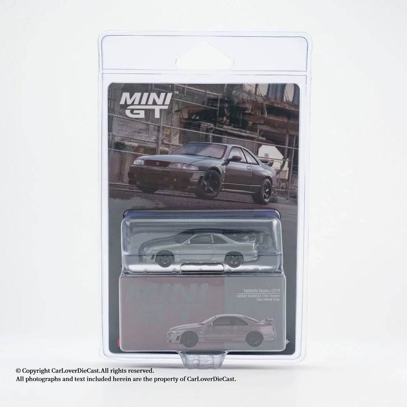 MINI GT 1: 64 #1128 Mẫu xe hợp kim màu xám NISSAN GTR R33