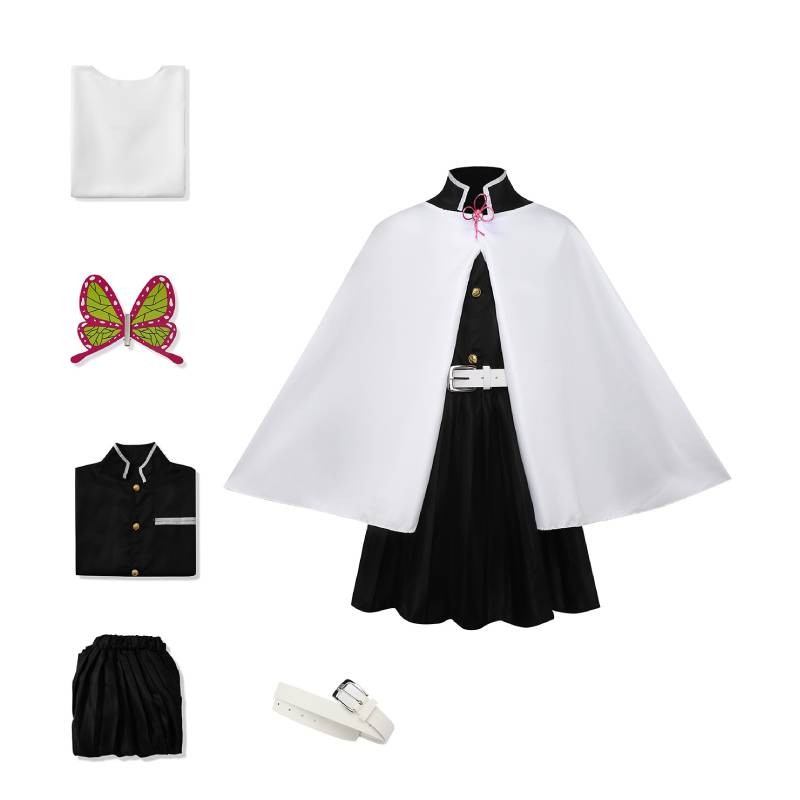 Demon Slayer Kimetsu No Yaiba Tsuyuri Kanao Cosplay Quần Áo Halloween Trang Phục