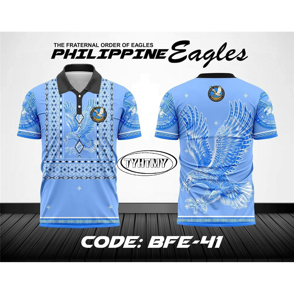 PHILIPPINES EAGLES đồng phục BARONG TAGALOG ÁO THUN CHO NAM HIỆN ĐẠI ĐẶT HÀNG FRATERNAL CỦA EAGLES Đ