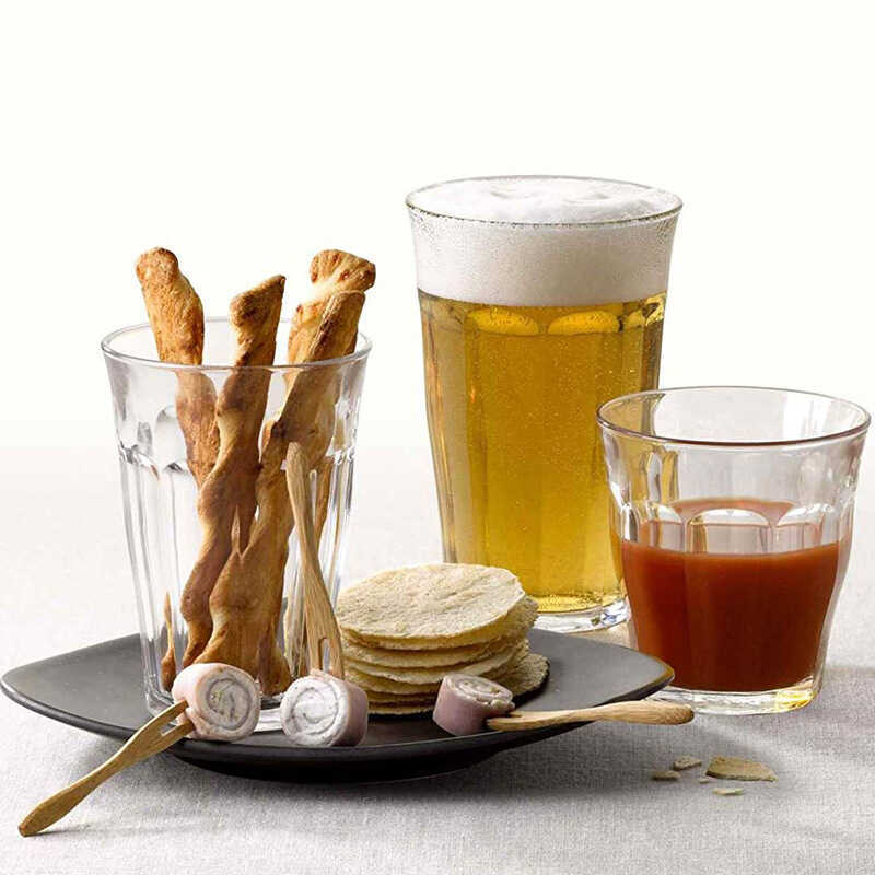 Pháp Duralex Duralex Kính Cường Lực Cốc Trắng Úc Cappu Latte Đá Cà Phê KTV Bát Giác Cốc Rượu Thủy Ti