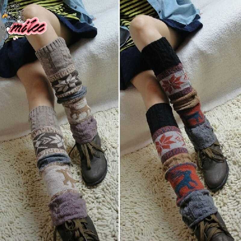 [A Like] Giày bốt chân nữ Giày bốt đầu gối Bohemian Tất dài