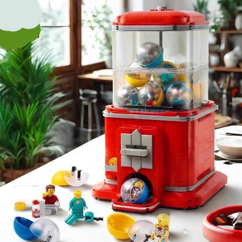 Tương thích với Lego Creative IDEAS Series 21358 Minifigure Gashapon Máy Bé Trai Lắp Ráp Khối Xây Dự