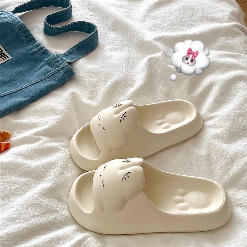 Dép Thỏ Dễ Thương Bên Ngoài Dép Phòng Tắm Chống Trơn Trượt Dép Thoải Mái Dép Dép Cặp Đôi Dép 