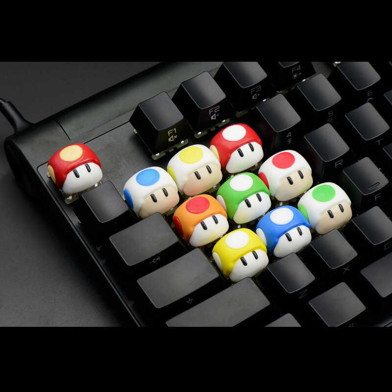 Bộ Cool Art Handmade Nhựa Keycap Pokémon Ếch Pikachu Nấm Nhỏ chena