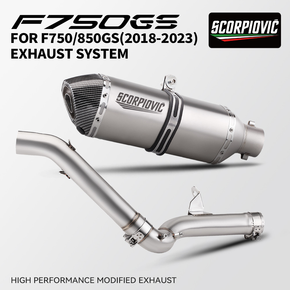Xe Máy Slip-On Xả Giữa Ống Liên Kết Ống Kết Nối Ống Cho F750GS F850GS F850GS ADV 2018-2023