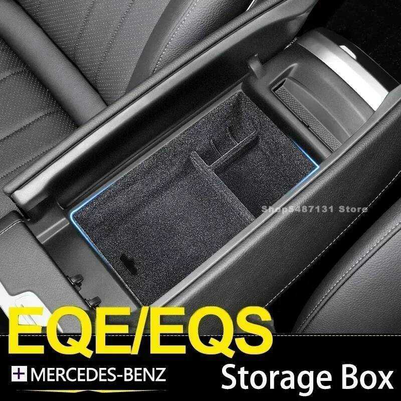 Dành Cho Xe Mercedes Benz AMG EQS EQE 350 450 + 2022 2023 2024 Xe Sắp Xếp Hộp Tay Vịn Bảo Quản Trung