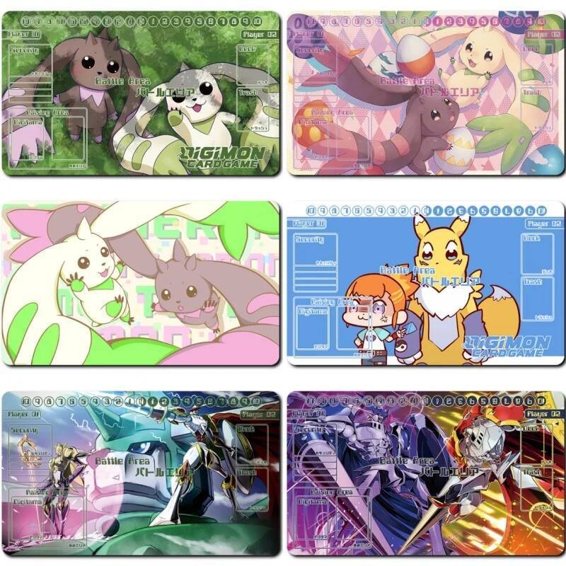 Digimon Phiêu Lưu Thẻ Pad Terriermon Dukemon Sakuyamon Dtcg Tự Làm Cao Su Trận Thảm Anime Hành Động 