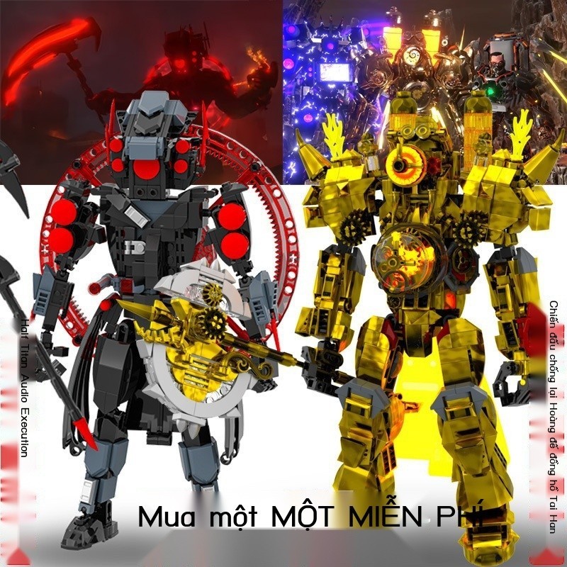 [ HOT Sale ] [SIÊU HOT 2025] Đồng hồ Titan Axe Chiến Tranh Hoàng Đế Tương thích với LEGO Đi Vệ Sinh