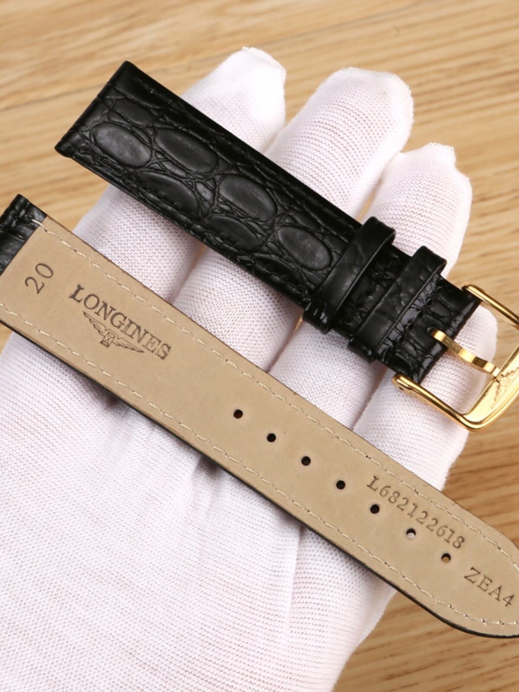 Thích ứng với dây đeo Longines Da thật Rosy Jialan Luya Boya Nam Nữ Khóa Pin Đồng Hồ Phụ Kiện 20mm