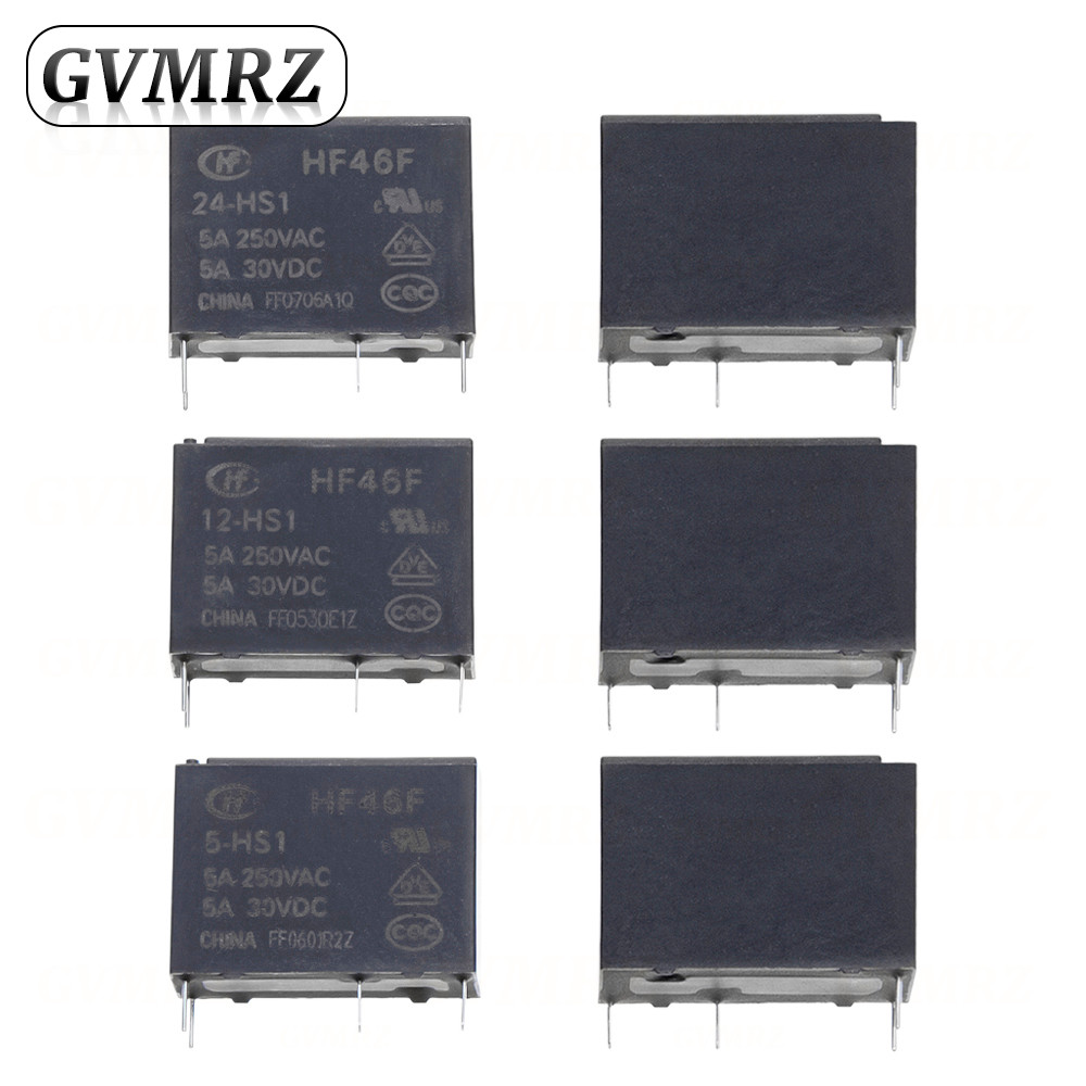 1 Cái / lốc 5V 12V 24V DC 30VDC Rơ Le Nguồn HF46F-005-HS1 HF46F-012-HS1 HF46F-024-HS1 5-HS1 12-HS1 2