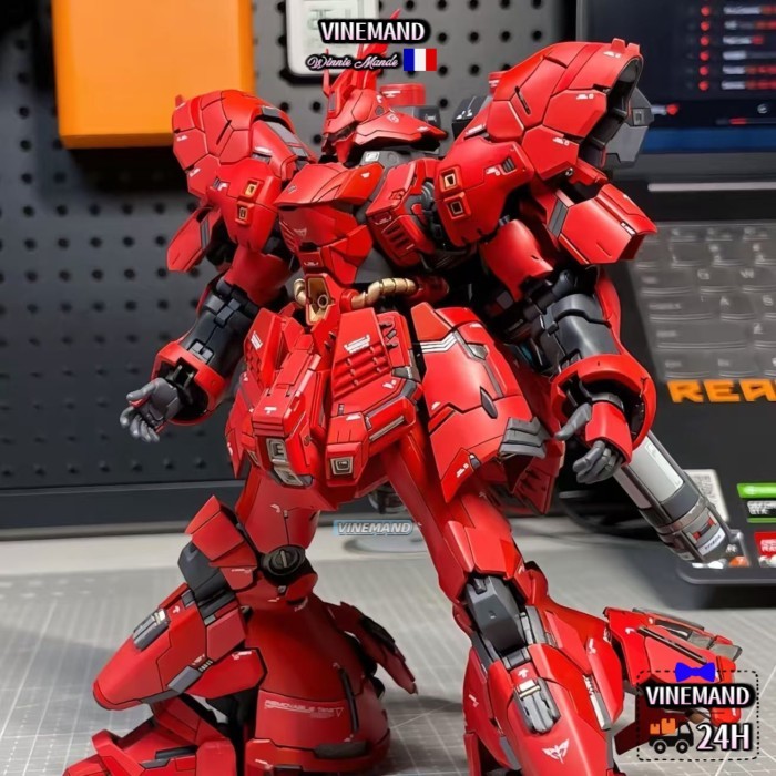 Quà tặng/mẫu lắp ráp STAR RG Sazabi RG được sửa chữa mới nhất có đề can và máy cầm tay