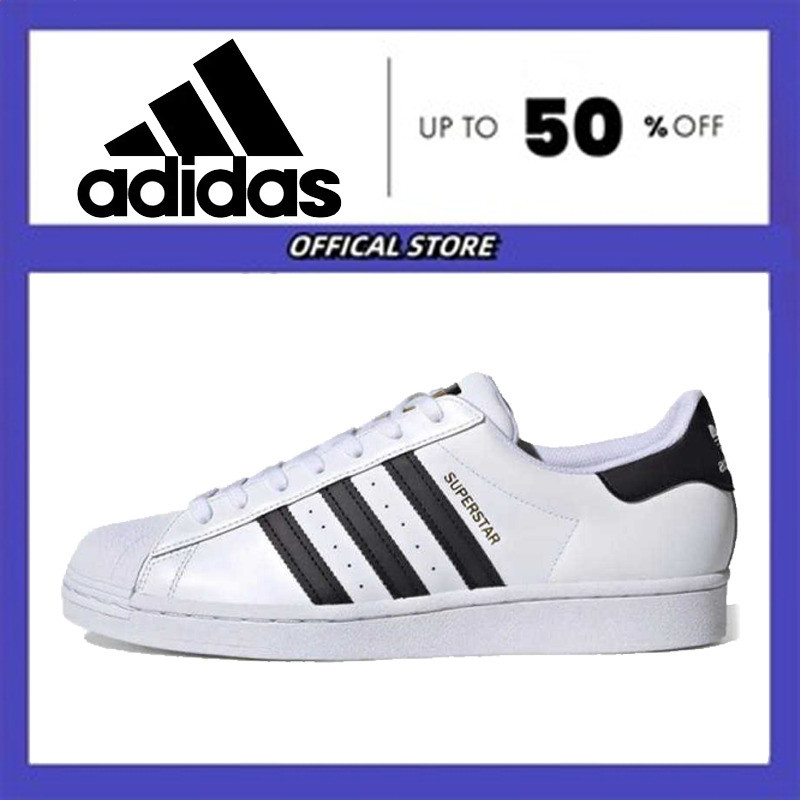 100% ORIGINAL Adidas Superstar White Black Sports Sneakers For Unisex EG4958