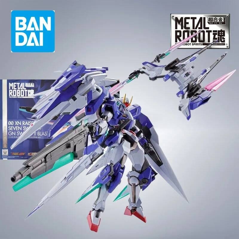 BANDAI METAL ROBOT Alloy 00 XN RAISER SEVEN GN SWORD 2 BLASTER SET Mô hình nhân vật hành động Anime 