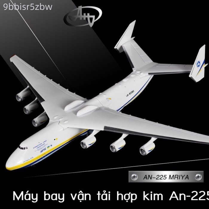 An225Mô hình máy bay vận tải bằng hợp kim an-225Mô hình máy bay mô phỏng quy mô lớn Antonov của Ukr