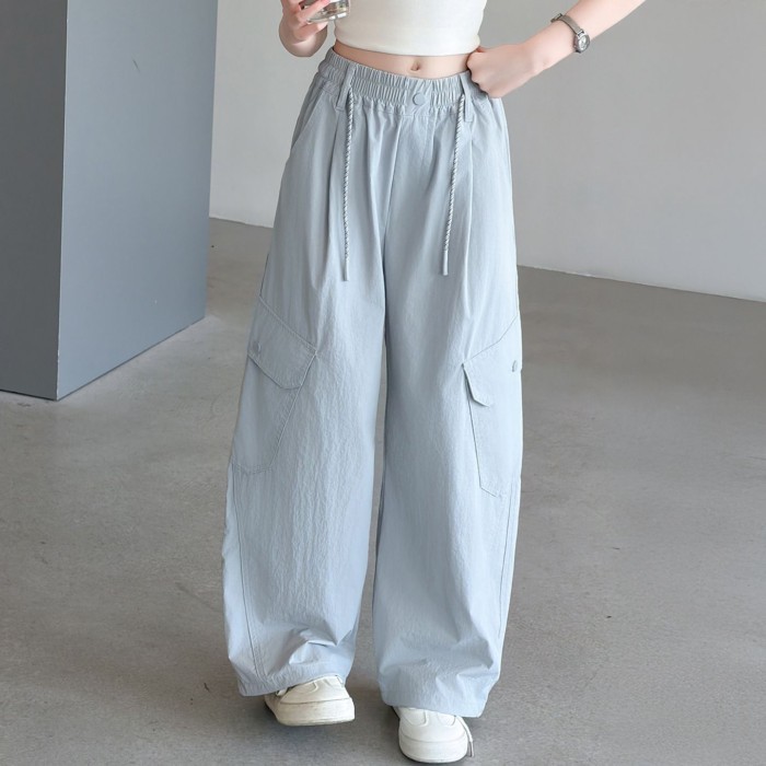 Summer Lightweight Overalls For Middle-aged And Older Children, Casual Pants For Boys And Gir