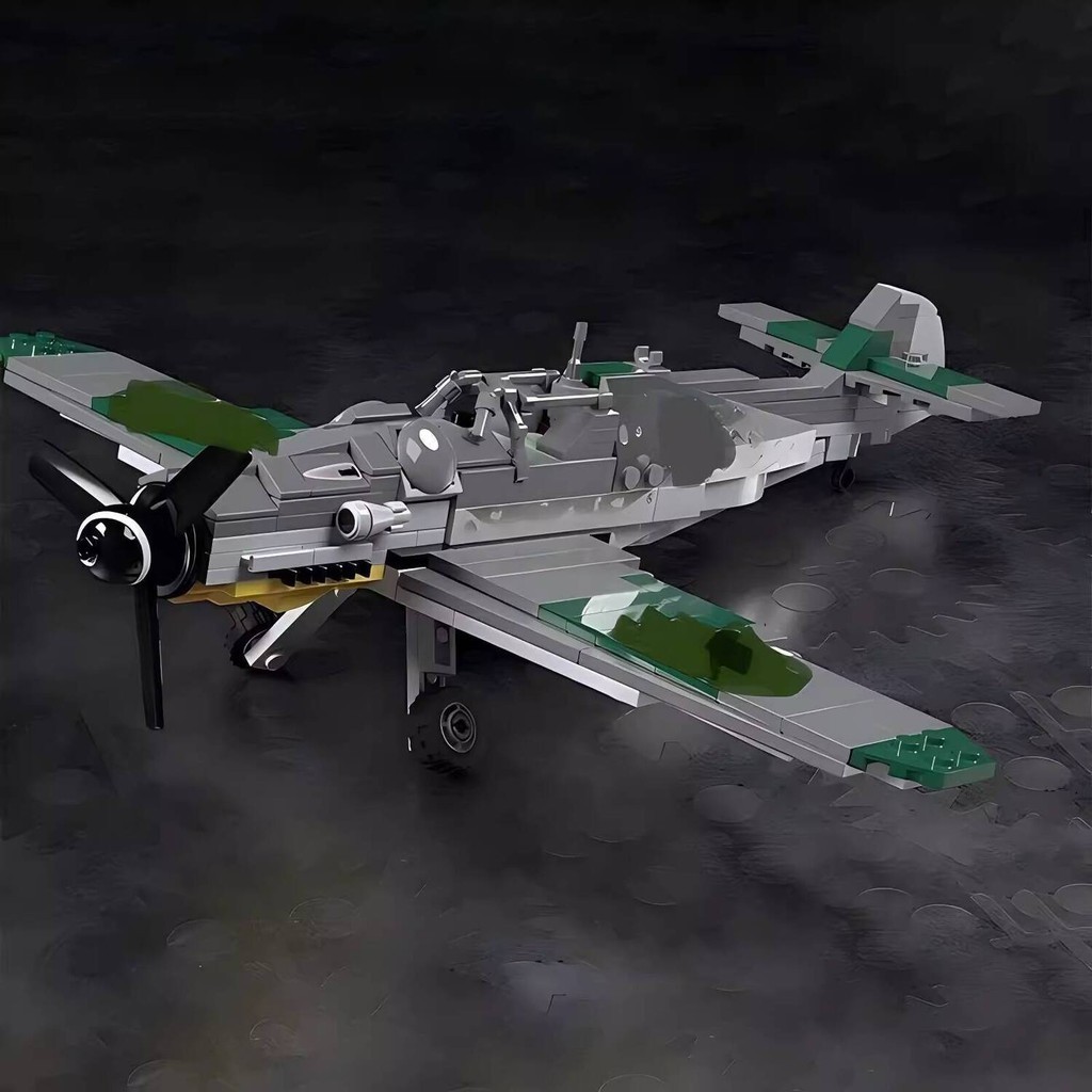 ( rẻ mà chất lượng) Bộ lắp ráp mô hình máy bay chiến đấu BF109 MOC, đồ chơi giáo dục cho bé trai, q