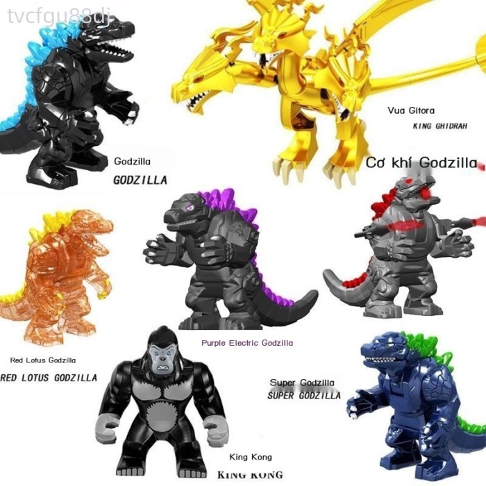 Tương thích với LEGO Godzilla vs. Kong Ultraman Zero Khối xây dựng quái vật, quà tặng đồ chơi cho b