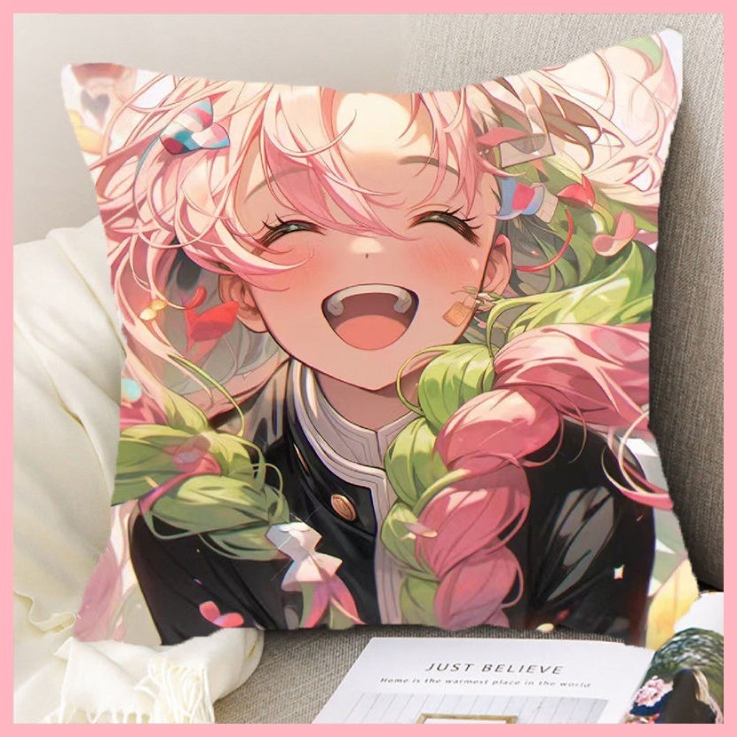 [GUYN] Gối Kanroji Mitsuri Kanroji Mitsuri Gối Demon Slayer Hai Chiều Anime Gối Sofa Phòng Ngủ Ký Tú