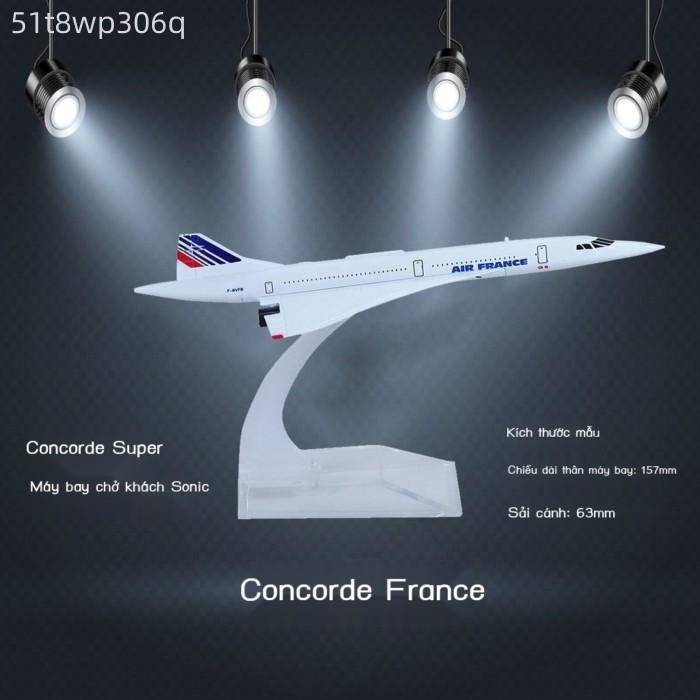 [Siêu Hot]  Mô hình máy bay Concorde chở khách bằng hợp kim mô phỏng16CM Fokker Colombia FK-50Thâm