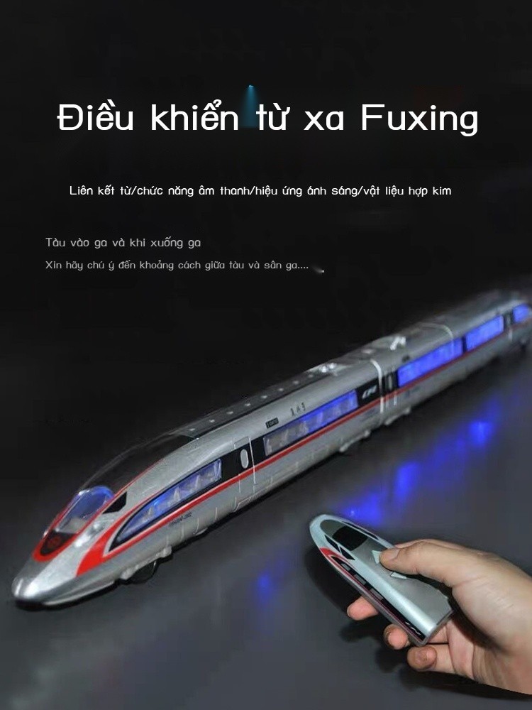 [  ] Điện điều khiển từ xa mô phỏng hợp kim mô hình tàu hỏa Phoenix Fuxing Hài Hòa EM