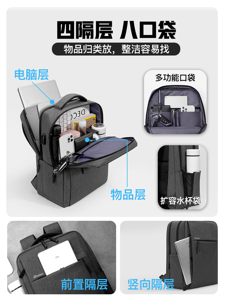 Ba Lô Laptop Mới Thích Hợp Cho Lenovo Savior Y7000 Chơi Game Notebook 17.3 HP Asus Dell 14 Nam Apple Pro16 Xiaomi 15.6 Inch Túi Máy Tính Huawei Honor 16.1 Ba Lô Nữ | BigBuy360 - bigbuy360.vn